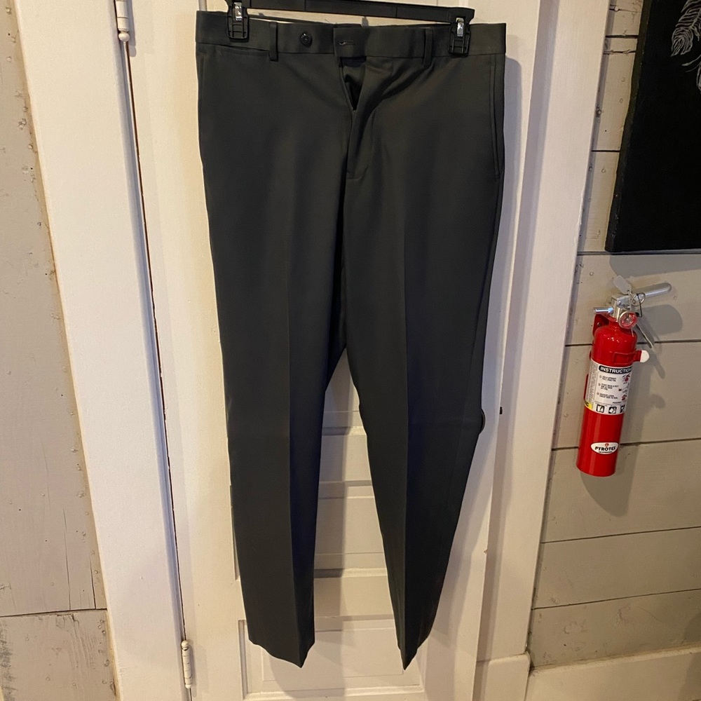 Louis Raphael tailored dress pant 32x32 grey with greenish tint